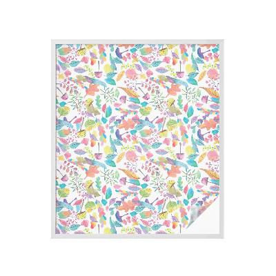 Fönsterfilm med mosaikmönster Färgglad komposition