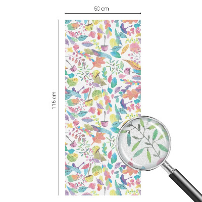 Fönsterfilm med mosaikmönster Färgglad komposition