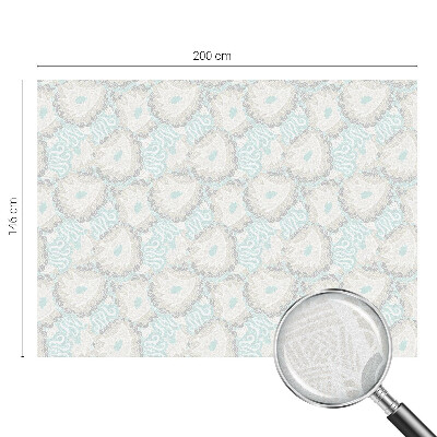 Frostad fönsterfilm med färgat mönster Delikata fjädrar