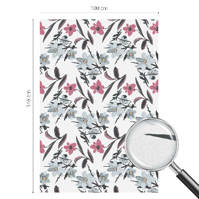 Dekorplast till fönster mosaik Blommönster