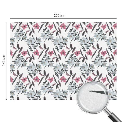 Dekorplast till fönster mosaik Blommönster