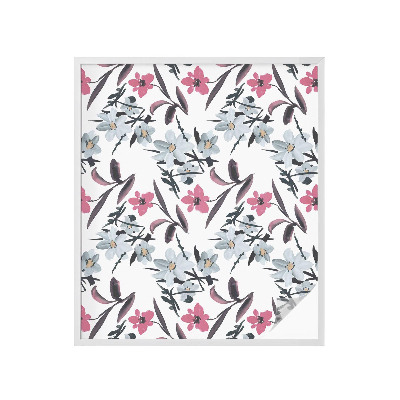 Dekorplast till fönster mosaik Blommönster