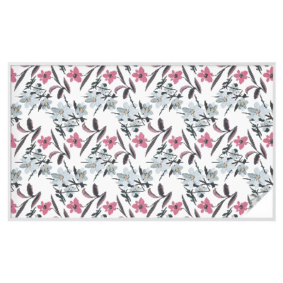 Dekorplast till fönster mosaik Blommönster