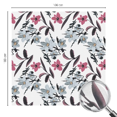 Dekorplast till fönster mosaik Blommönster