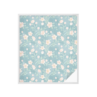 Solfilm fönster insynsskydd Pastellblommor