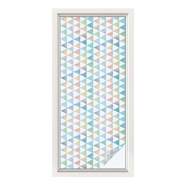 Frostfilm med dekorativt mönster Geometriska trianglar