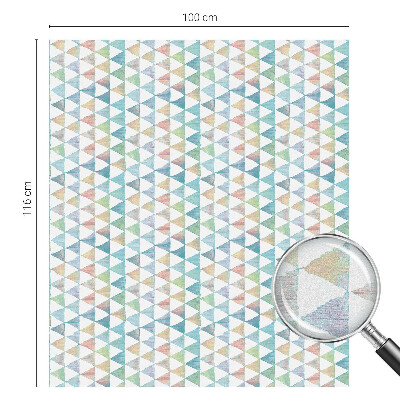 Frostfilm med dekorativt mönster Geometriska trianglar