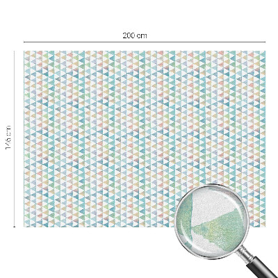 Frostfilm med dekorativt mönster Geometriska trianglar