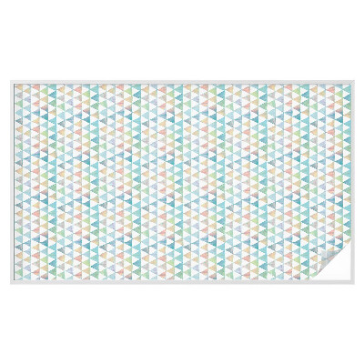 Frostfilm med dekorativt mönster Geometriska trianglar