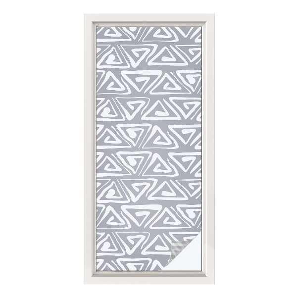 Fönsterfilm med mosaikmönster Geometrisk minimalism