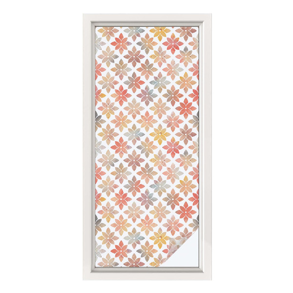 Frostfilm med dekorativt mönster Blommig skönhet