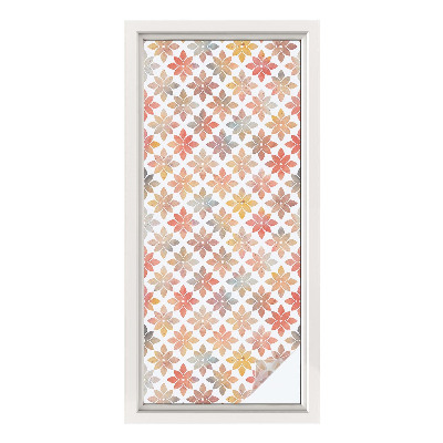 Frostfilm med dekorativt mönster Blommig skönhet