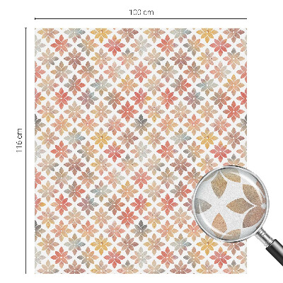 Frostfilm med dekorativt mönster Blommig skönhet