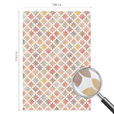 Frostfilm med dekorativt mönster Blommig skönhet