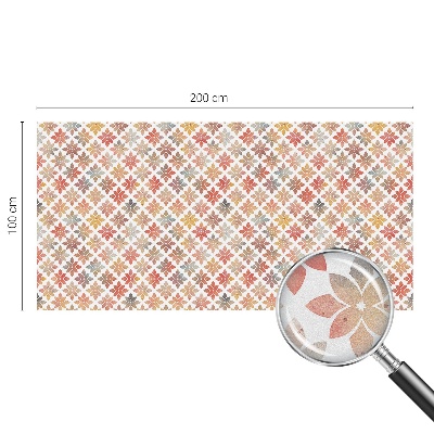 Frostfilm med dekorativt mönster Blommig skönhet