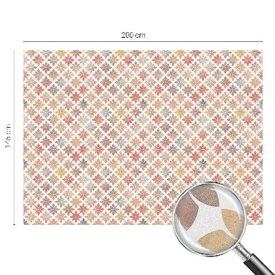 Frostfilm med dekorativt mönster Blommig skönhet