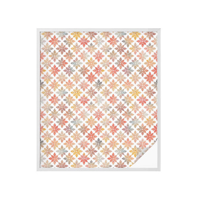 Frostfilm med dekorativt mönster Blommig skönhet