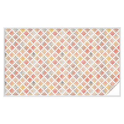 Frostfilm med dekorativt mönster Blommig skönhet