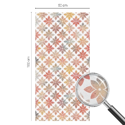 Frostfilm med dekorativt mönster Blommig skönhet