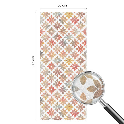 Frostfilm med dekorativt mönster Blommig skönhet