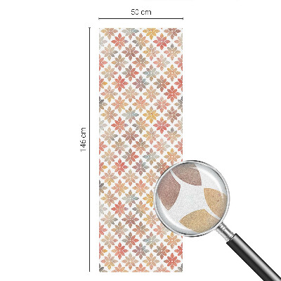 Frostfilm med dekorativt mönster Blommig skönhet