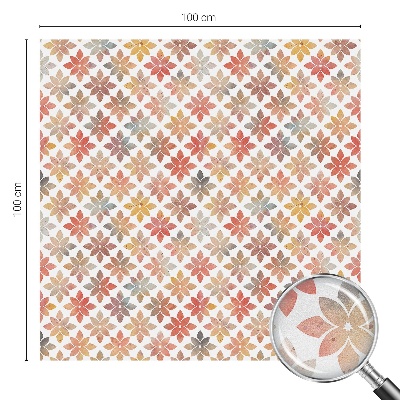 Frostfilm med dekorativt mönster Blommig skönhet