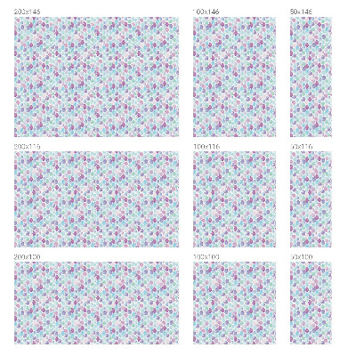 Frostad fönsterfilm med färgat mönster Pastellprickar