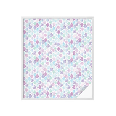 Frostad fönsterfilm med färgat mönster Pastellprickar