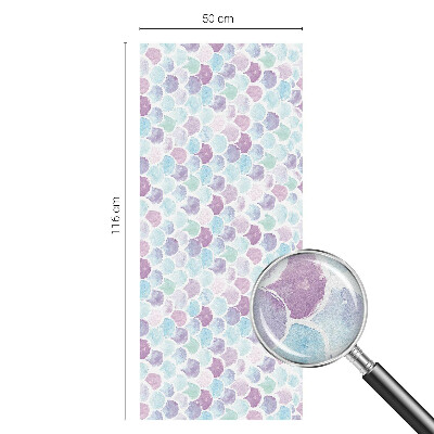 Frostad fönsterfilm med färgat mönster Pastellprickar