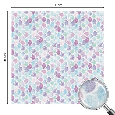Frostad fönsterfilm med färgat mönster Pastellprickar
