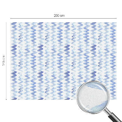 Fönsterfilm med mosaikmönster Blå vågor