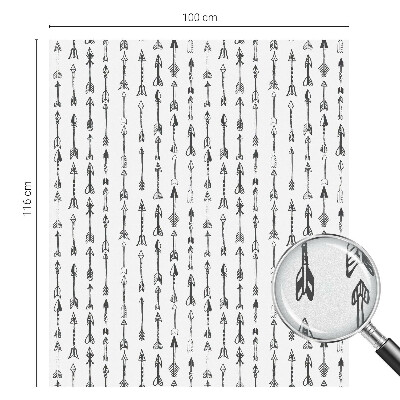 Frostfilm med dekorativt mönster Geometriska pilar