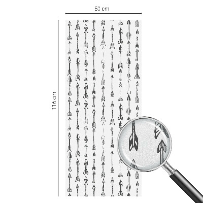 Frostfilm med dekorativt mönster Geometriska pilar