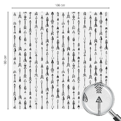Frostfilm med dekorativt mönster Geometriska pilar