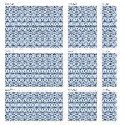 Frostad fönsterfilm med färgat mönster Blå mosaik