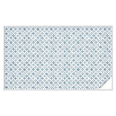 Frostfilm med dekorativt mönster Blommig prydnad