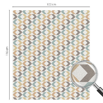 Dekorplast till fönster mosaik Geometriska romber