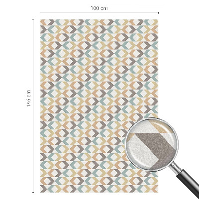 Dekorplast till fönster mosaik Geometriska romber