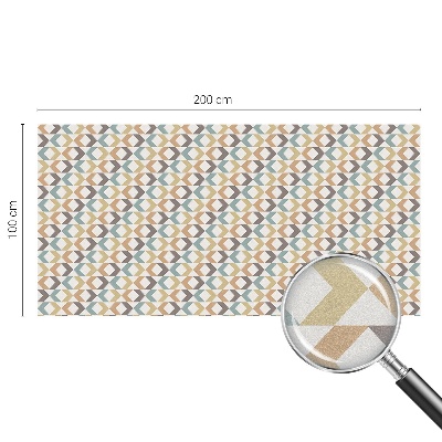 Dekorplast till fönster mosaik Geometriska romber