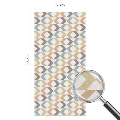 Dekorplast till fönster mosaik Geometriska romber