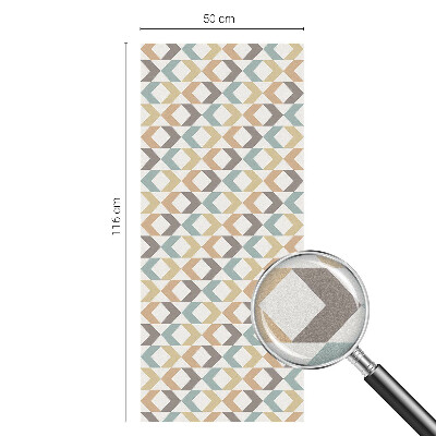 Dekorplast till fönster mosaik Geometriska romber