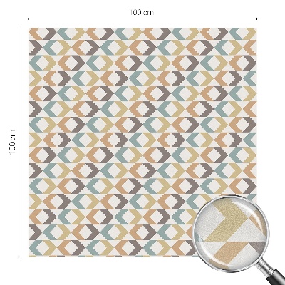 Dekorplast till fönster mosaik Geometriska romber