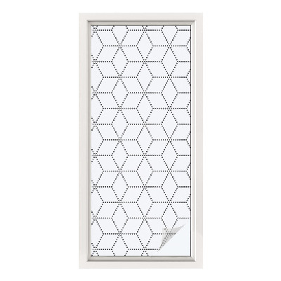 Fönsterfilm med mosaikmönster Prickade romber