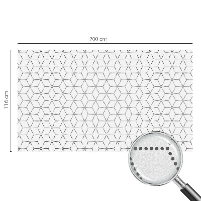 Fönsterfilm med mosaikmönster Prickade romber