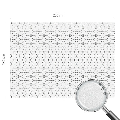 Fönsterfilm med mosaikmönster Prickade romber