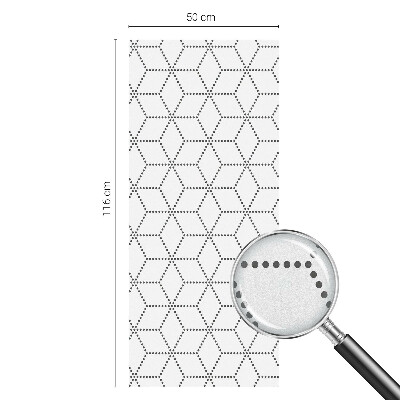 Fönsterfilm med mosaikmönster Prickade romber