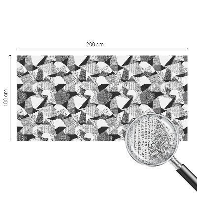 Frostad fönsterfilm med färgat mönster Geometriska figurer