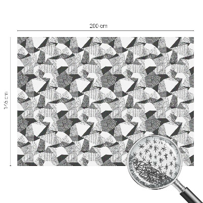 Frostad fönsterfilm med färgat mönster Geometriska figurer