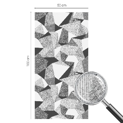 Frostad fönsterfilm med färgat mönster Geometriska figurer