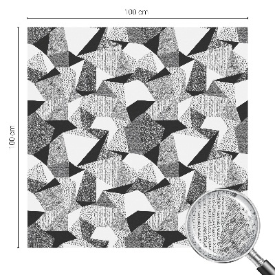 Frostad fönsterfilm med färgat mönster Geometriska figurer